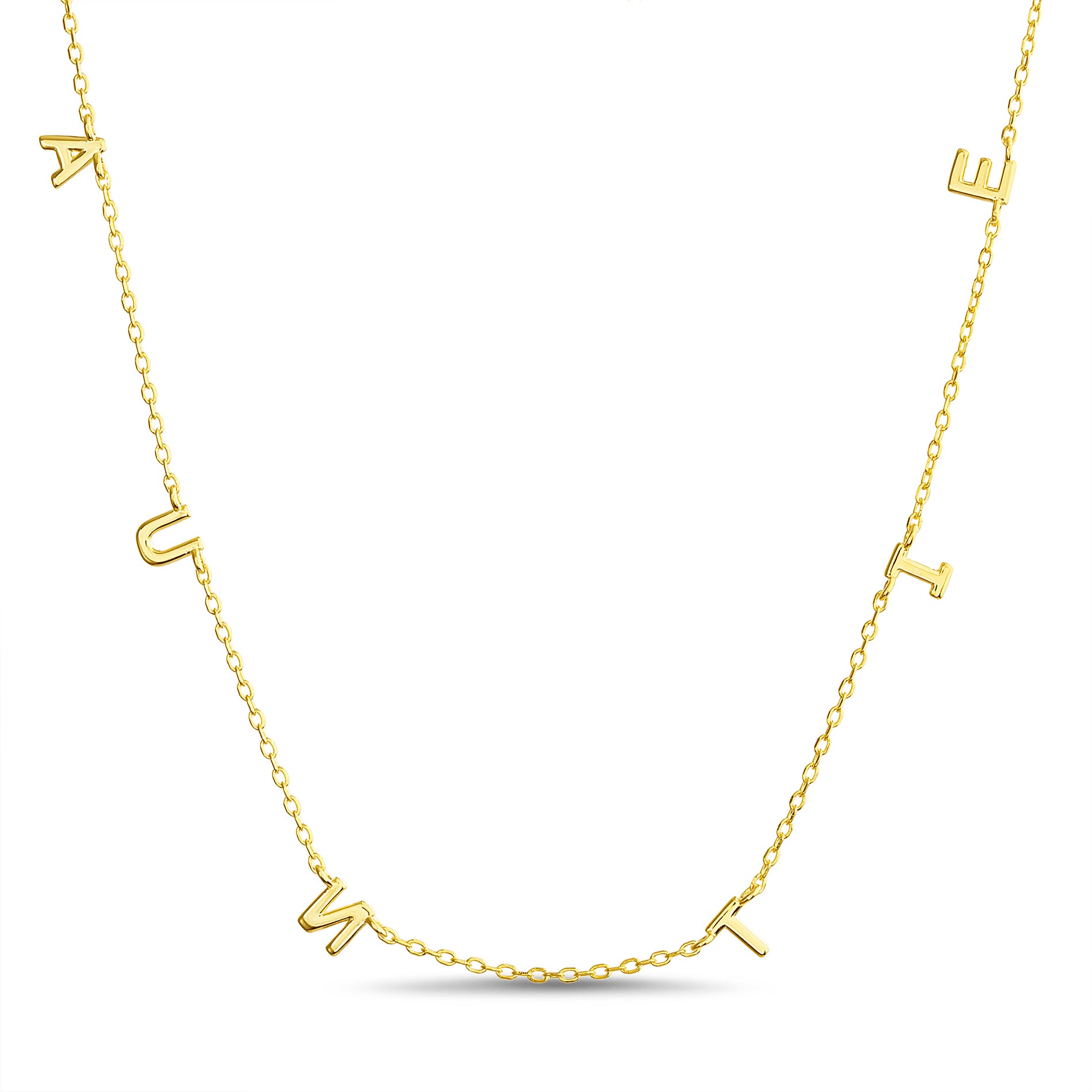 Gold “Auntie” Signet Necklace